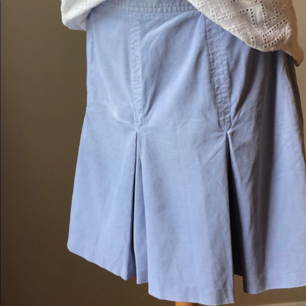 Isaac Mizrahi micro corduroy box-pleat skirt. 10